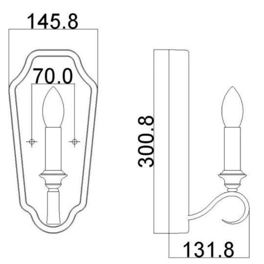 klasicke strieborne nastenne svietidlo xiv.lujza chodba osvetlenie lampa niklovane elegantne luxusne osvetlenie spalna obyvacka chodba zamok mestsky vila lampy lameridiana dizajn velkosti.jpg